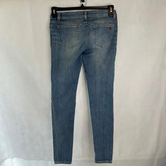 Michael Kors Front Zip Pocket Mid Wash Low Rise Izzy Skinny Jean Size 2 - Picture 2 of 8
